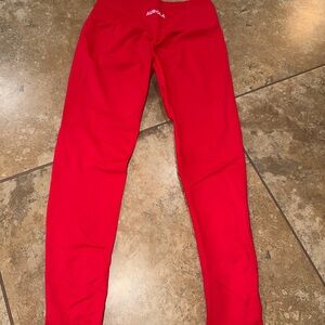 Aurora Red Women's Leggings - High Stretch Activewear
